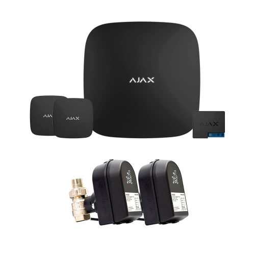Комплект сигналізації Ajax і кран з електроприводом Honeywell 220 Duo