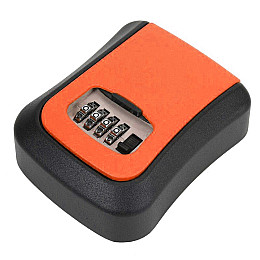 Антивандальний зовнішній міні сейф для ключів Gerui KS-03, з кодовим замком, настінний, Оранжевий