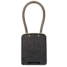 Подвесний зовнішній міні сейф Gerui KS-07 для ключів, з кодовим замком і гнучким тросом, Сірий