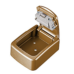 Антивандальний настінний міні сейф Gerui KS-04G для ключів, з кодовим замком, Золотий