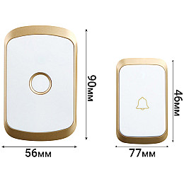 Дверний дзвінок бездротовий Digital Lion WDB-01 300 м Золотий