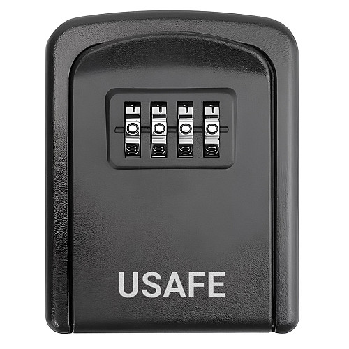 Антивандальный настенный мини сейф для ключей с кодовым замком uSafe KS-08 Черный