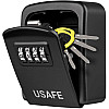 Антивандальный настенный мини сейф для ключей с кодовым замком uSafe KS-08 Черный