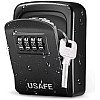 Антивандальный настенный мини сейф для ключей с кодовым замком uSafe KS-08 Черный