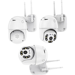 Камера відеоспостереження вулична No Brand CAMERA YCC365 Wi-Fi IP 2.0mp 7827 Білий