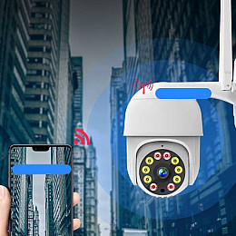 Улична WIFI камера відеоспостереження Easy Cam PTZ360-10Led IP66 поворотна 360° з віддаленим доступом