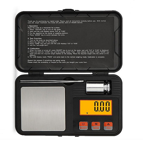 Весы ювелирные CX-Series Pocket Scale на 200 г 0.01 г с гирей 50 г и пинцетом