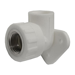 Угол монтажний PP-R Santan 20х1/2" з внутрішньою різьбою, білий