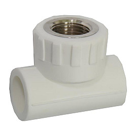 Тройник Santan 20х1/2"х20 з внутрішньою різьбою, білий