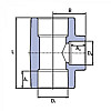 Тройник переходной PP-R Wavin Ekoplastik 32х20