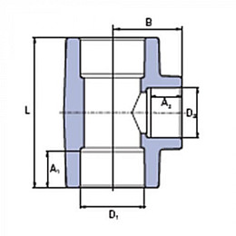 Тройник переходной PP-R Wavin Ekoplastik 32х20