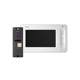 Комплект відеодомофона ARNY AVD-4005 Білий / Коричневий v.2