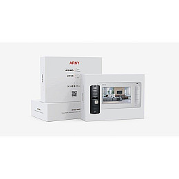 Комплект відеодомофона ARNY AVD-4005 Чорний / Коричневий v.2