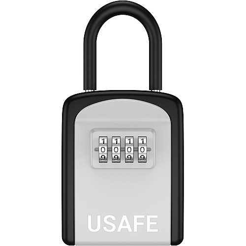 Подвесной металлический мини сейф для ключей с крючком и паролем uSafe KS-05s Серый