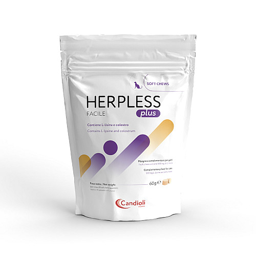 Таблетки Candioli Herpless Plus для котів противірусні 60 г PAE6226