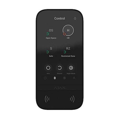 Клавиатура Ajax KeyPad TouchScreen black беспроводная с сенсорным экраном