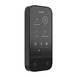 Клавиатура Ajax KeyPad TouchScreen black беспроводная с сенсорным экраном
