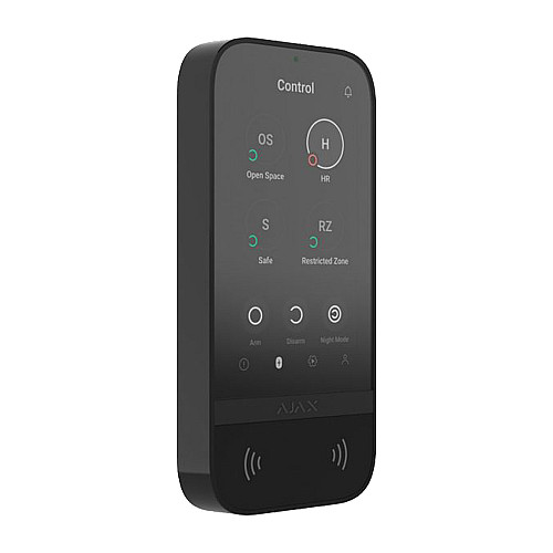 Клавиатура Ajax KeyPad TouchScreen black беспроводная с сенсорным экраном