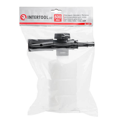 Насадка пенная с бачком регулируемая Intertool DT-1532 DT-1502 / 1503 / 1504 / 1508 / 1515 / 1517 / WT-1509