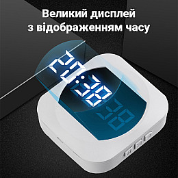 Бездротовий дверний дзвінок з годинниками Digital Lion WDB-07C до 150 м Білий (1007)
