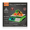Весы торговые электронные Bitek BT-982S с аккумулятором до 55 кг Green