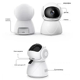 IP камера відеоспостереження RIAS Y10 (YI Iot APP) Wi-Fi 1080p 2MP Білий