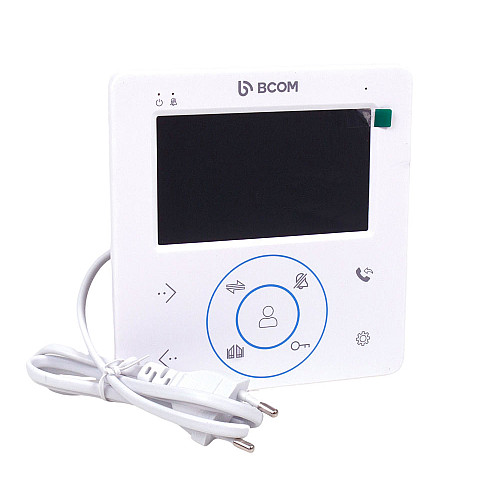 Комплект відеодомофона та відеопанелі BCOM BD-480 White Kit