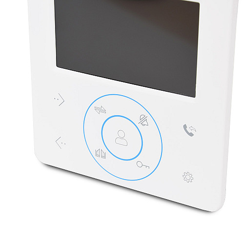 Комплект відеодомофона та відеопанелі BCOM BD-480 White Kit