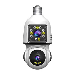 IP-камера цокольная с двойным объективом XON SmartCam Wi-Fi 1080P Белый (EBWEW22VW 7423)