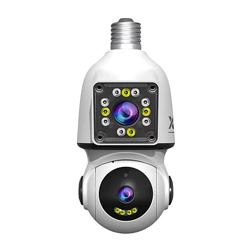 IP-камера цокольная с двойным объективом XON SmartCam Wi-Fi 1080P Белый (EBWEW22VW 7423)
