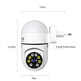 IP-камера розеткова XON SmartCam Wi-Fi 1080P Білий (USWEW21VW 7522)