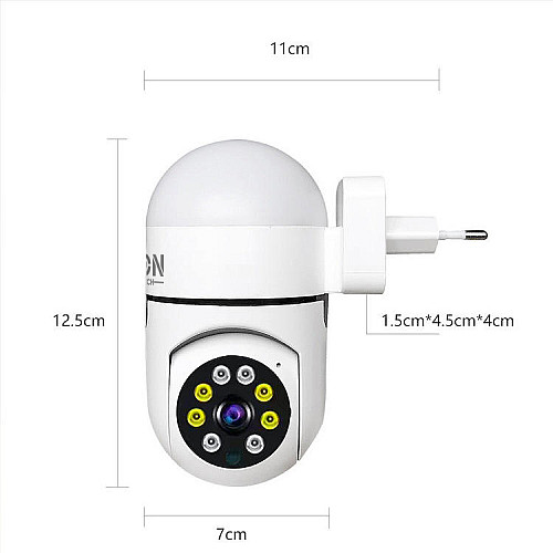 IP-камера розеточная XON SmartCam Wi-Fi 1080P Белый (USWEW21VW 7522)