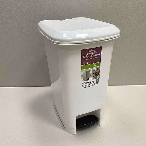 Контейнер для мусора Ucsan Plastik M-1054 25 л Белый
