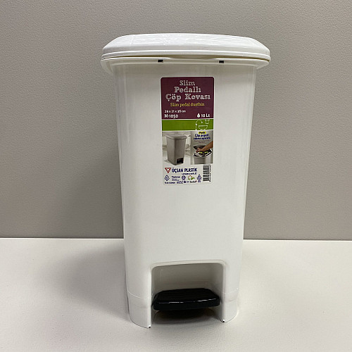 Контейнер для мусора 10 л с педалькой Ucsan Plastik M-1050