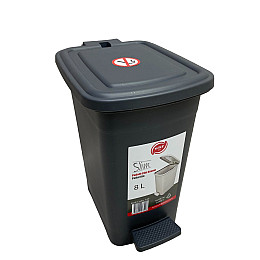 Контейнер для мусора 8 л с педалькой Elif Plastik 344