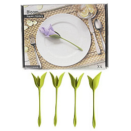 Набір серветниць Bloom для сервіровки Bloom Зелений 4 шт