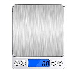 Весы электронные Matarix MX-464 с двумя чашами 3000/0.1 г Silver