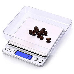 Весы электронные Matarix MX-464 с двумя чашами 3000/0.1 г Silver