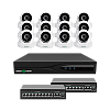 Комплект видеонаблюдения на 12 камер GreenVision GV-IP-K-W84/12 5MP