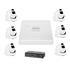 Комплект відеонагляду на 6 камер GreenVision GV-IP-K-W71/06 3MP