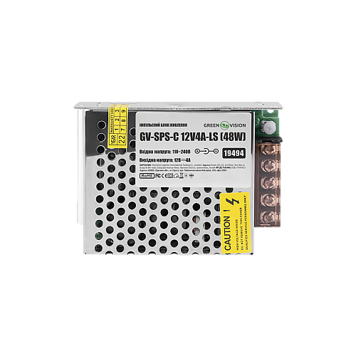 Імпульсний блок живлення GreenVision GV-SPS-C 12V4A-LS 48W