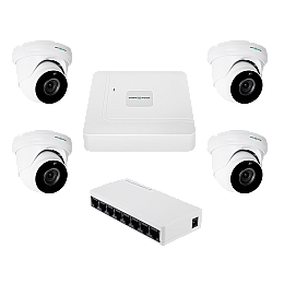 Комплект відеоспостереження на 4 камери GreenVision GV-IP-K-W95/4 5MP