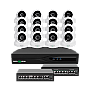 Комплект видеонаблюдения на 16 камер GreenVision GV-IP-K-W83/16 5MP