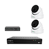 Комплект відеонагляду на 2 IP камери 5MP GreenVision GV-IP-K-W79/02 Ultra AI