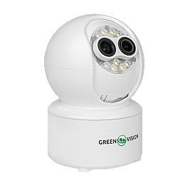 Бездротова поворотна камера два об'єктива GreenVision GV-193-GM-DIG40-10 5х PTZ