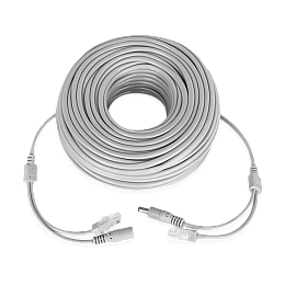 Патчкорд комбинированный по витой паре GreenVision GV-RJ-45+DC 40 м