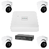 Комплект відеонагляду на 4 камери GreenVision GV-IP-K-W74/04 5MP