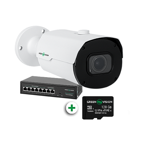 Комплект відеонагляду на 1 IP камеру GreenVision GV-802