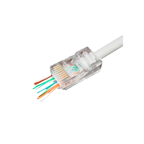 Коннектор сквозной GreenVision RJ45 Cat.5E 100 шт