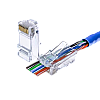 Коннектор сквозной GreenVision RJ45 Cat.5E 100 шт